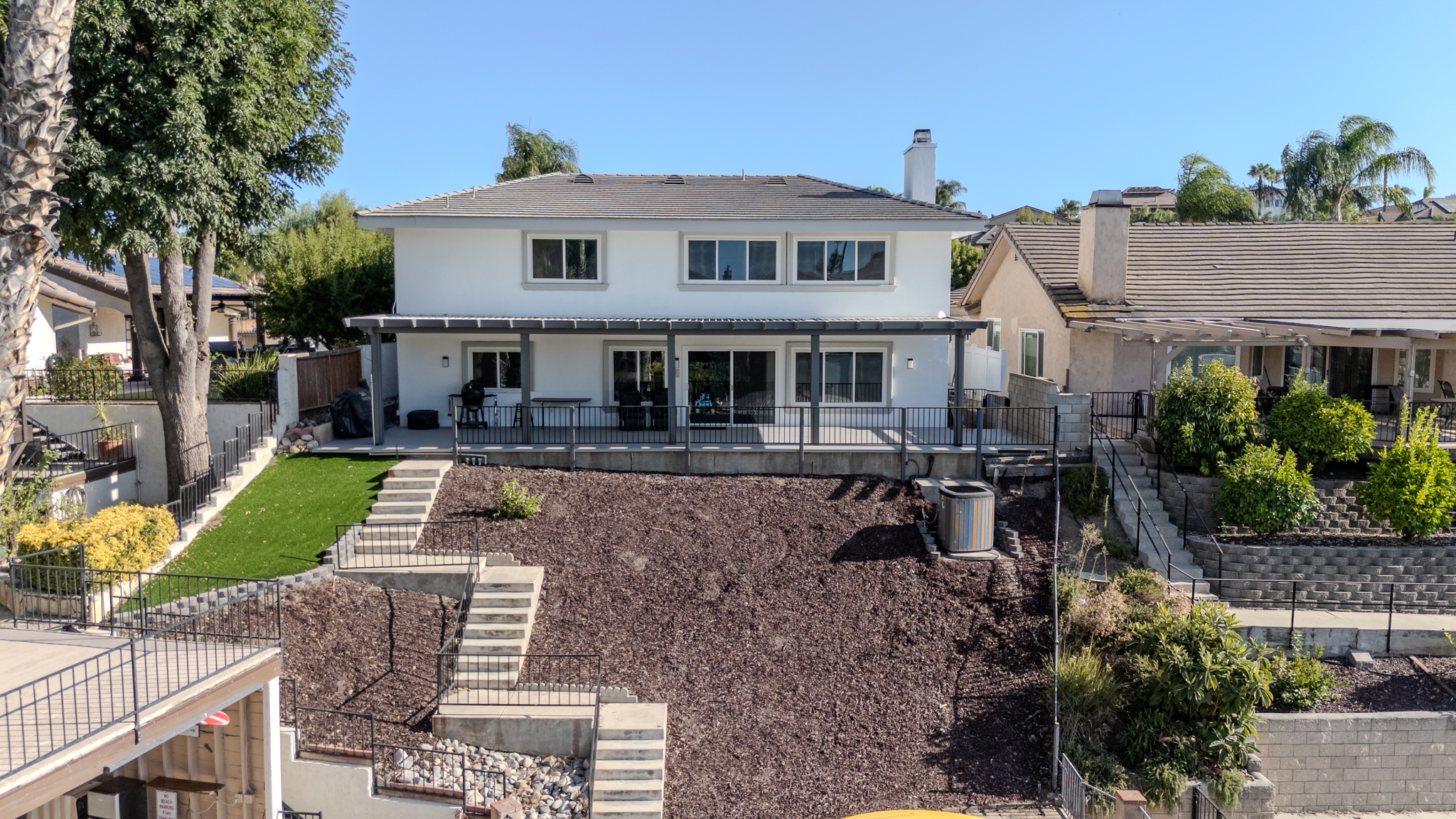 The waterfront elevation